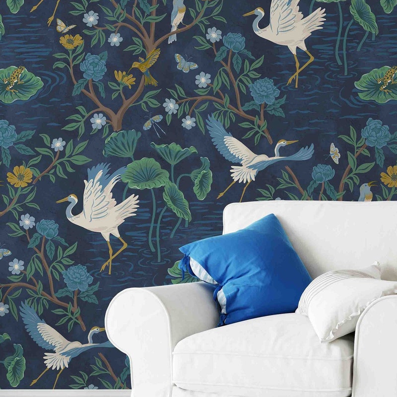 Navy and Green Wallpaper Etsy — free download