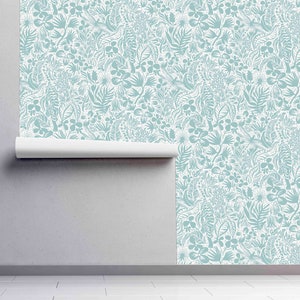 Papel pintado autoadhesivo Viva Oasis - Revestimiento mural preencolado y sin encolar - Mural de pared removible con temática floral y animal de GP imagen 2