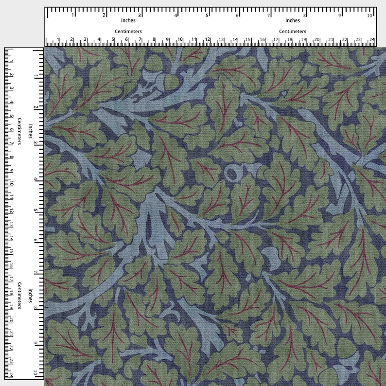 Oak Leaf Fabric by the Yard - Pattern Fabric for Home Projects ...