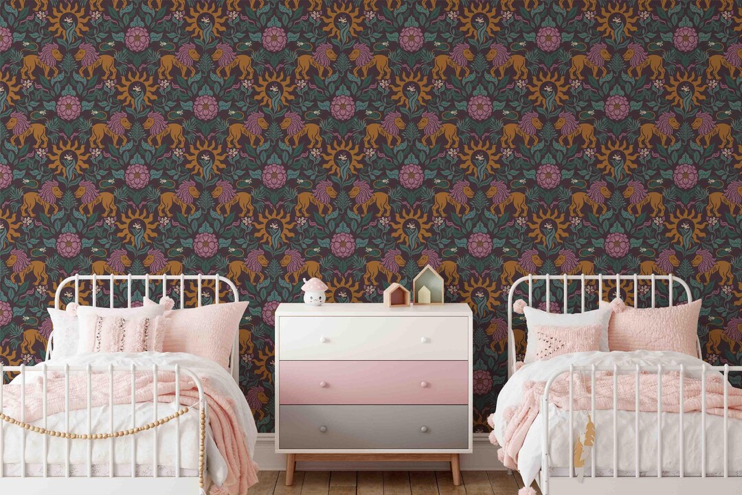 Buy Leo Wallcovering Fabric Peel & Stick Wallpaper Removable Prepasted