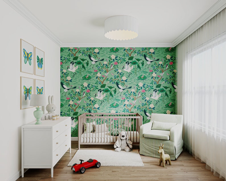 Peel & Stick Wallpaper - Mythic Garden - Pre-pasted and Unpasted ...