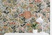 Floral Pattern Peel and Stick Wallpaper - Self-Adhesive Removable Wallcovering - Fabric & Light Canvas Texture Wall Murals by Green Planet 