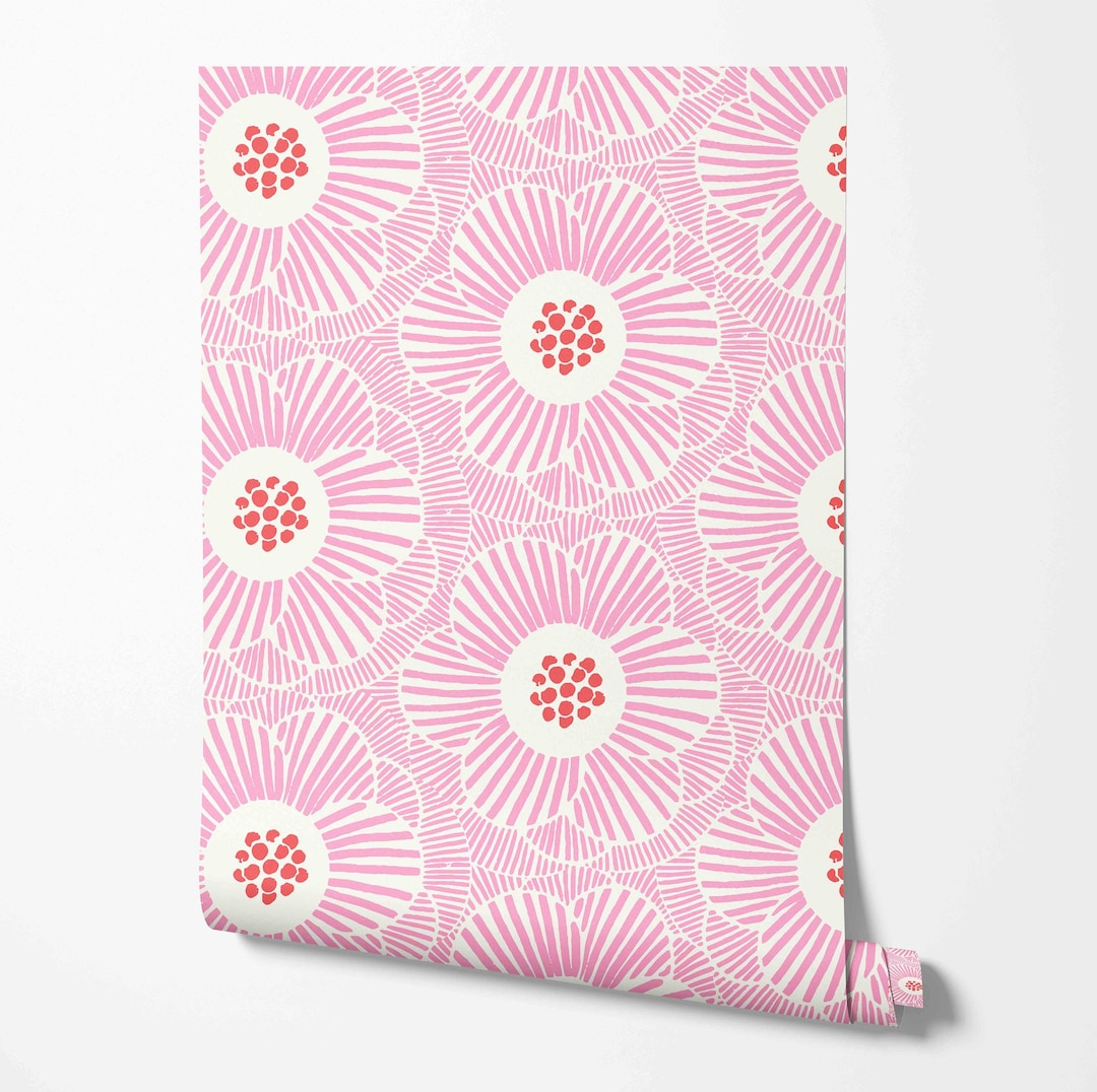 Vintage Floral Peel & Stick Wallpaper – Green, Self-Adhesive Removable, 17.3" X 118", Thickened Vinyl