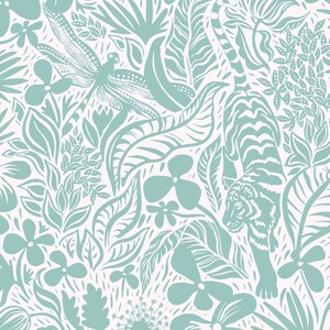 Papel pintado autoadhesivo Viva Oasis - Revestimiento mural preencolado y sin encolar - Mural de pared removible con temática floral y animal de GP imagen 3