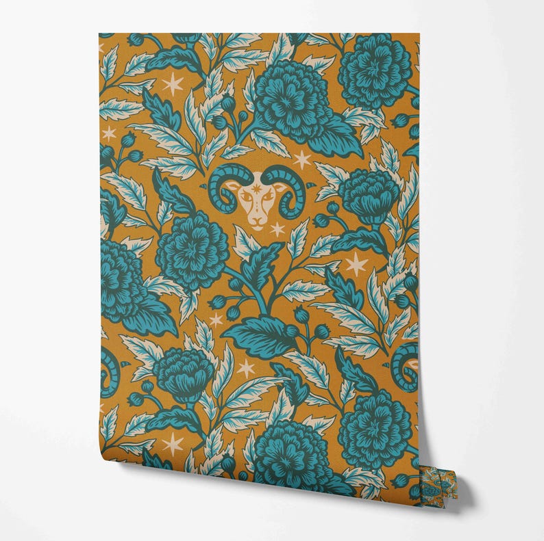 Buy Aries Wallcovering Fabric Peel & Stick Wallpaper Removable Pre