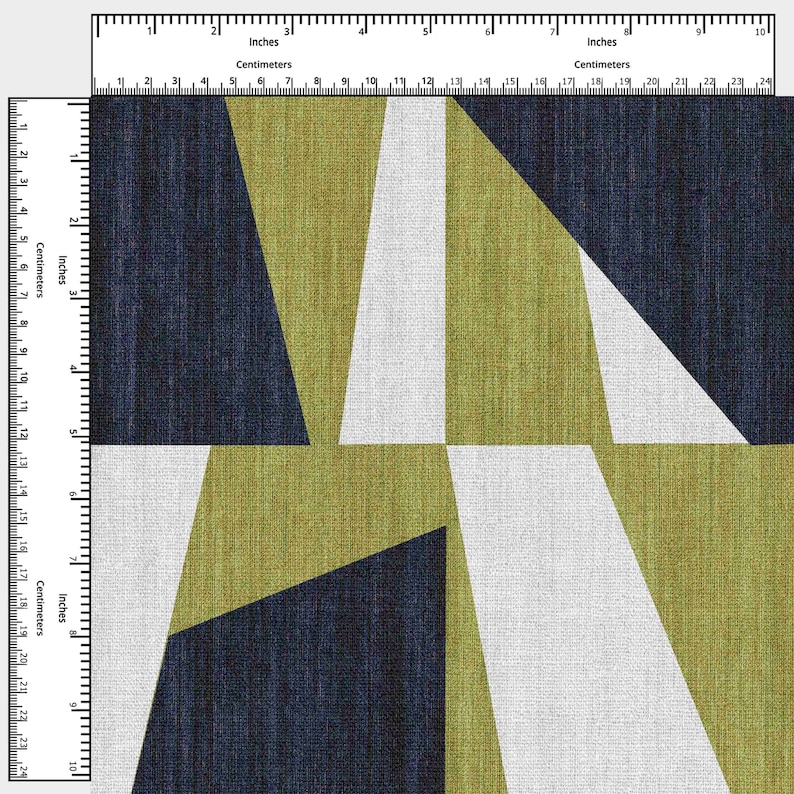 Abstract Squares Chartreuse Fabric by the Yard - Pattern Fabric for ...