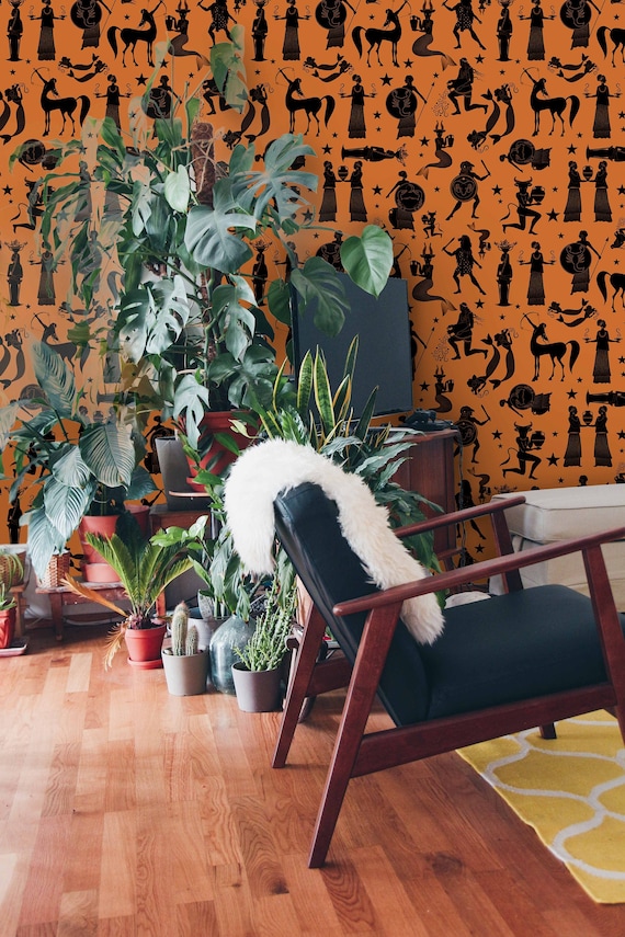 Zodiac Wallpaper Removable Vinyl Wallpaper Peel & Stick Etsy