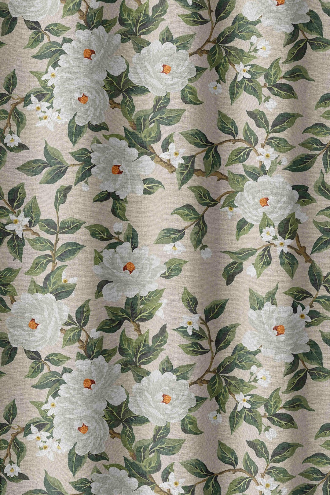 Cottage Floral Fabric by the Yard - Pattern Fabric for Home Projects ...