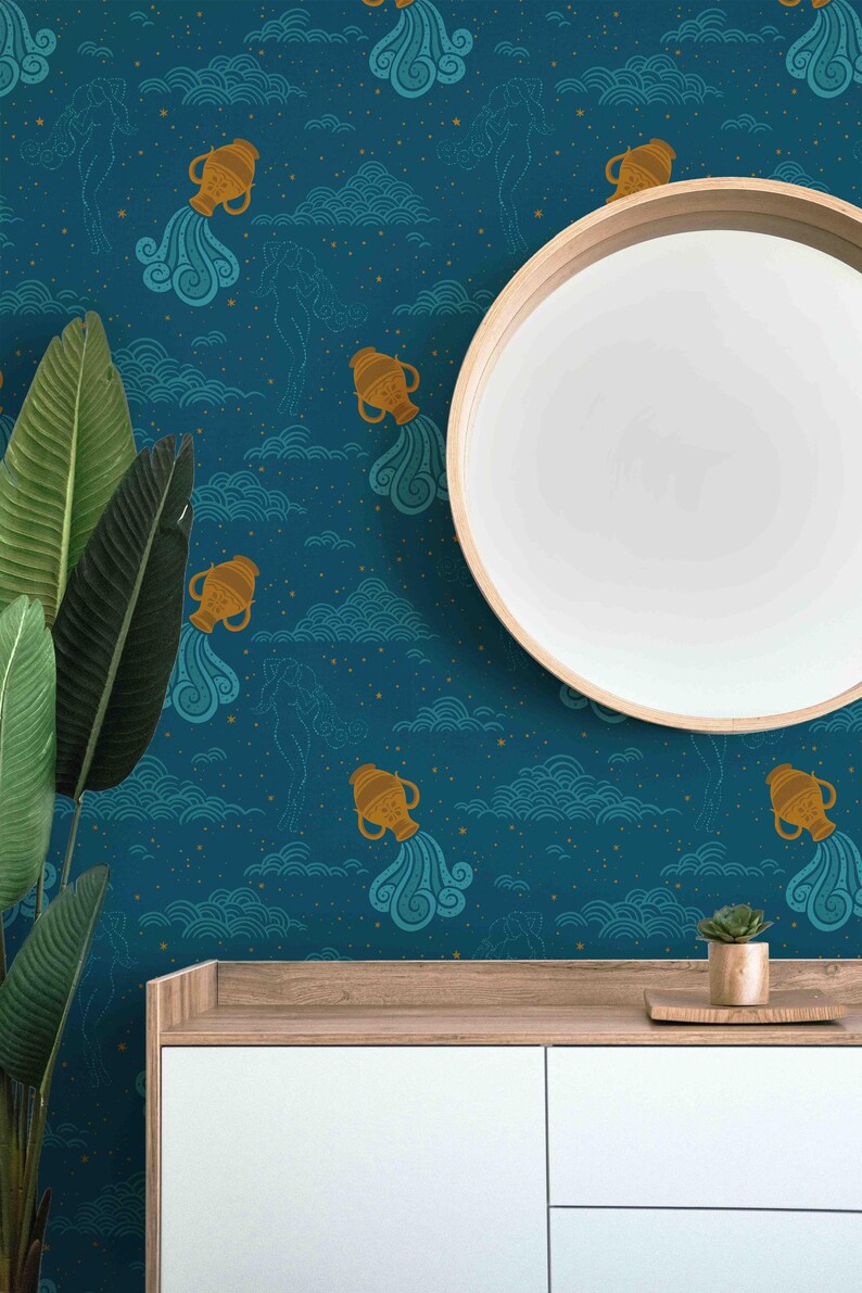 Buy Aquarius Wallcovering Fabric Peel & Stick Wallpaper Removable Pre