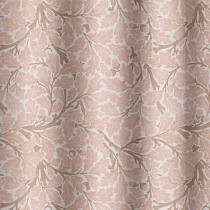 Oak Leaf Morris Inspired Fabric by the Yard - Pattern Fabric for Home Projects, Clothing, Upholstery, Curtains - by Green Planet Print