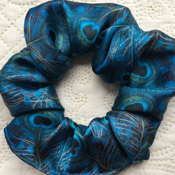 Chouchou en soie Liberty London en soie Peacock Manor J'adore