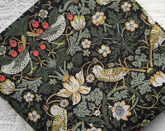 Liberty London Tana Lawn Luxury Handkerchief - William Morris Strawberry Thief  - Love Liberty Cornwall - The Gift That Fits In A Card