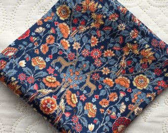 Liberty London Silk Pocket Square in Palmeira Belgravia Silk Satin Love Liberty Cornwall Wedding Accessory