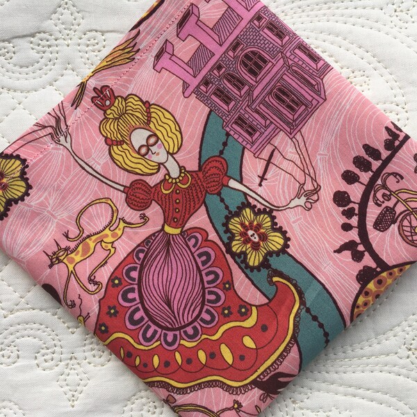 Liberty London Tana Lawn Handkerchief: Grayson Perry 'Shirley Smith' - Handmade in Cornwall