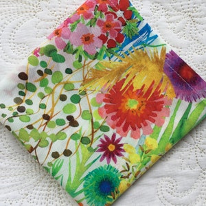 Liberty London Tana Lawn luxe zakdoek Hanky - Tresco - Love Liberty Cornwall - het cadeau dat op een wenskaart past!