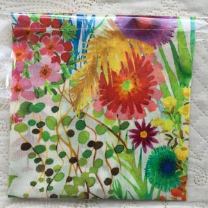 Liberty London Tana Lawn Luxury Handkerchief Tresco Love Liberty Cornwall Gift image 4