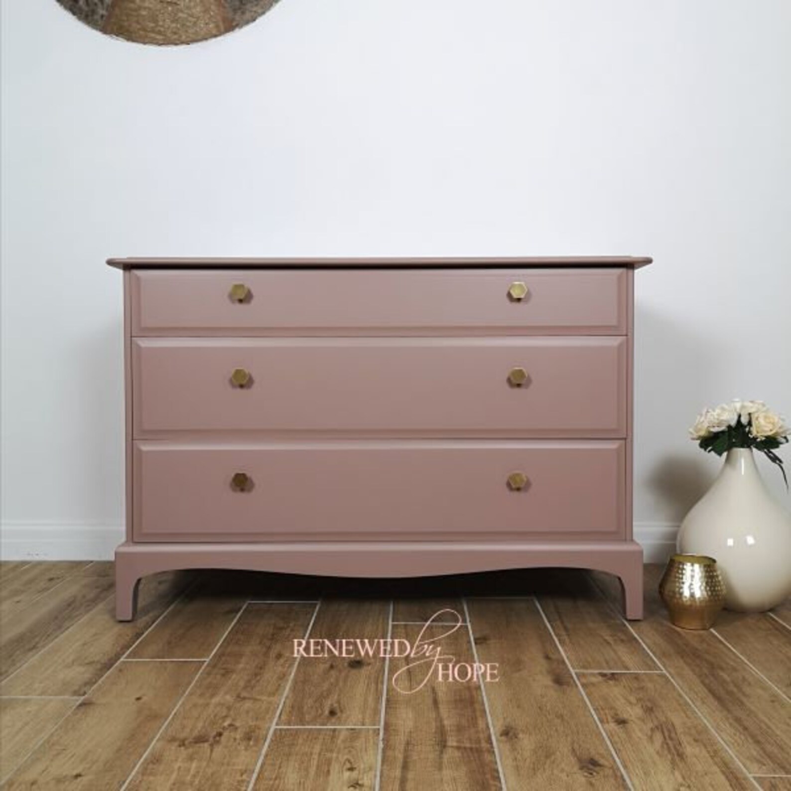 Pink Chest of Drawers Dusky Pink Stag Etsy