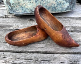 Antique Sadirac France 1918 wooden shoes