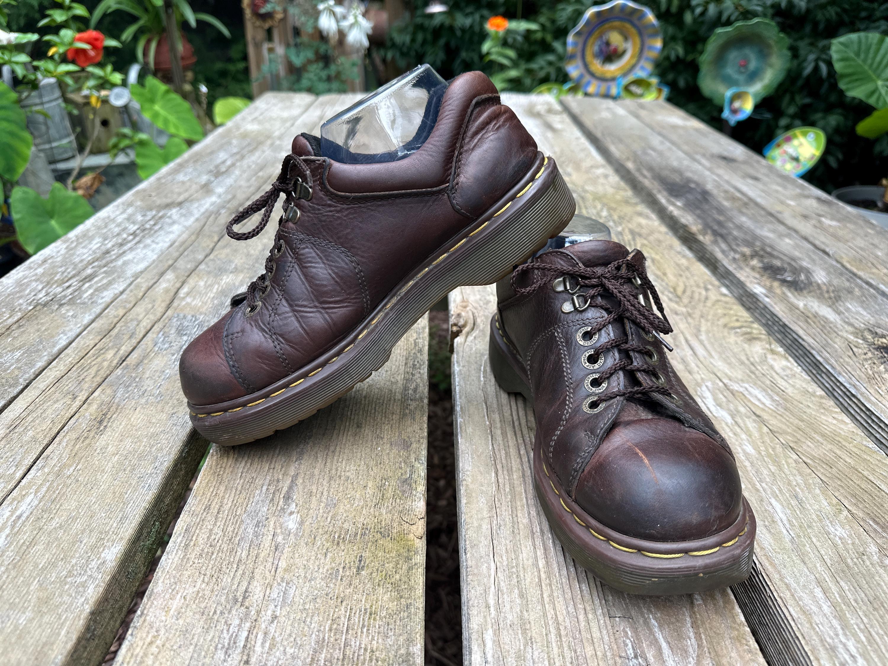 Dr Martens Brown Oxfords - Etsy