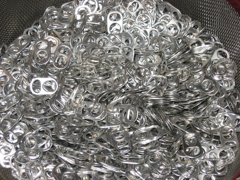 200 Aluminium Soda Pop Can Ring Pulls Beer Pull Tabs Great for Etsy