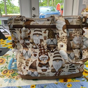 25 % de réduction sur le café et les nains Sac à main en tissu à bandoulière ou bandoulière réglable Entièrement fait main