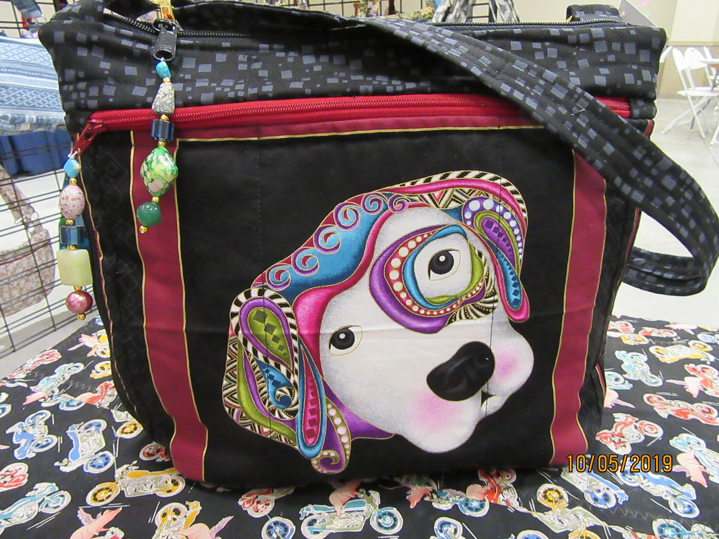 Dog Cross Body Fabric Purse With Secured Zipper 100 handmade Etsy