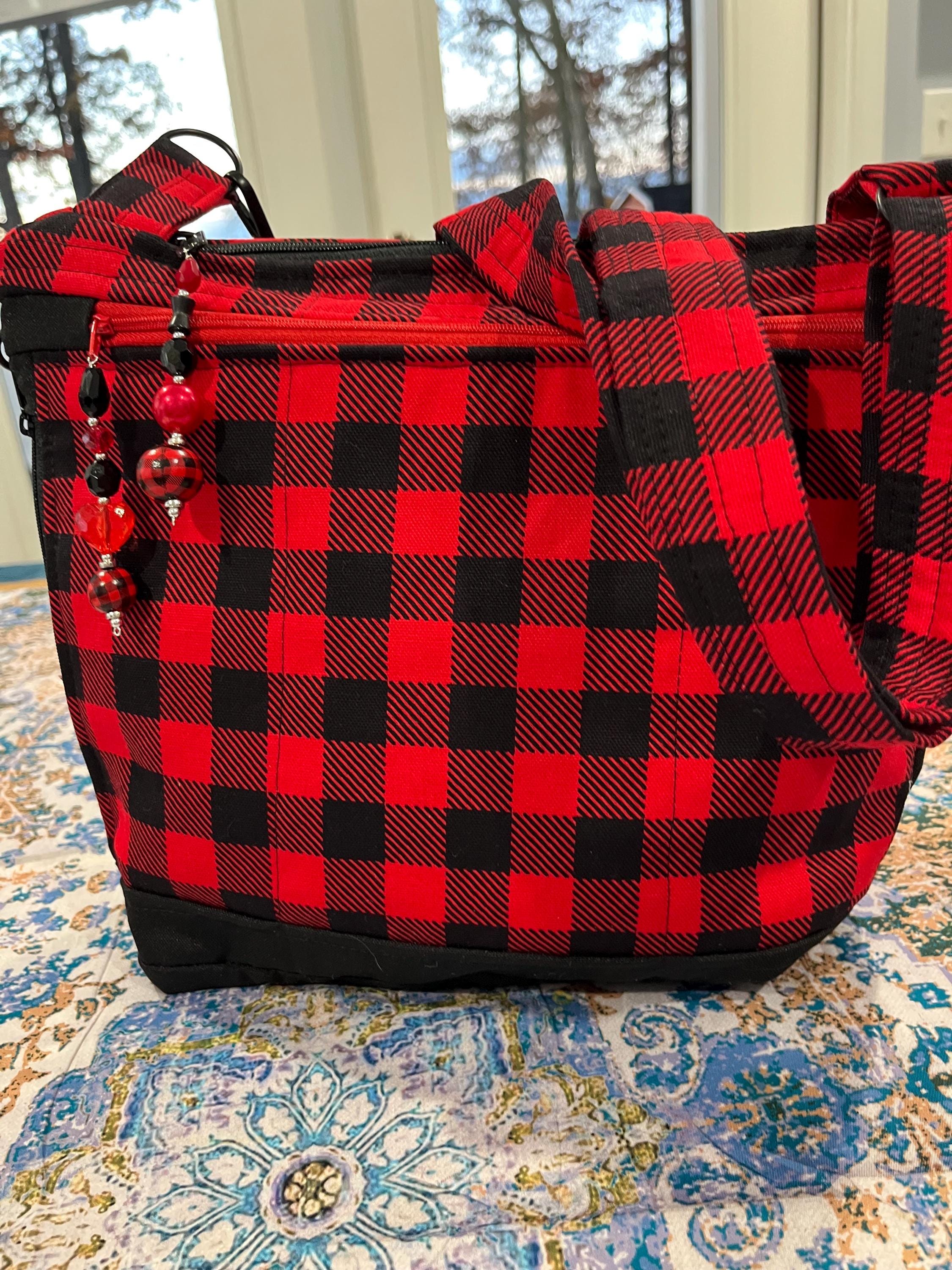 Wonderful Buffalo Plaid Crossbody or Shoulder Adjustable Strap 