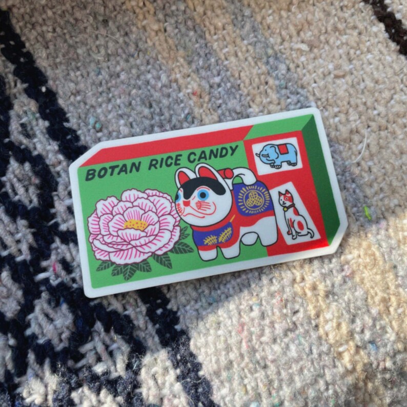 Botan Rice Candy Vinyl Sticker - Etsy