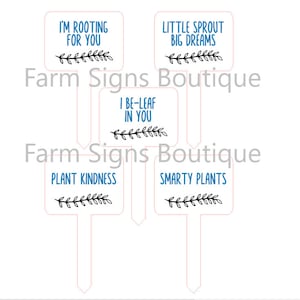 Gartenarbeit SVG, Pflanzenpflock SVG Vine Set 9, Haus Plant Marker Datei, Pflanzenpflock SVG, Laser Cut Pflanzenpflock