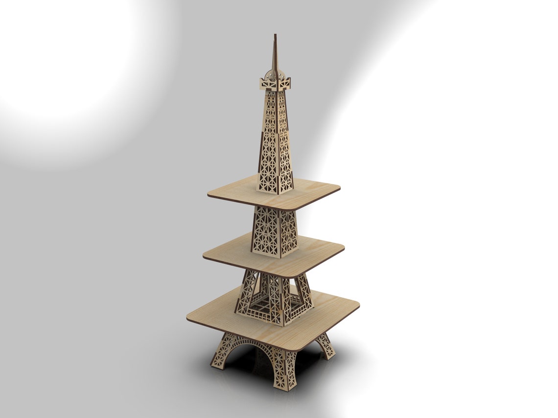Laser files Cupcake Stand Eiffel Tower Dessert Tower Treat Etsy