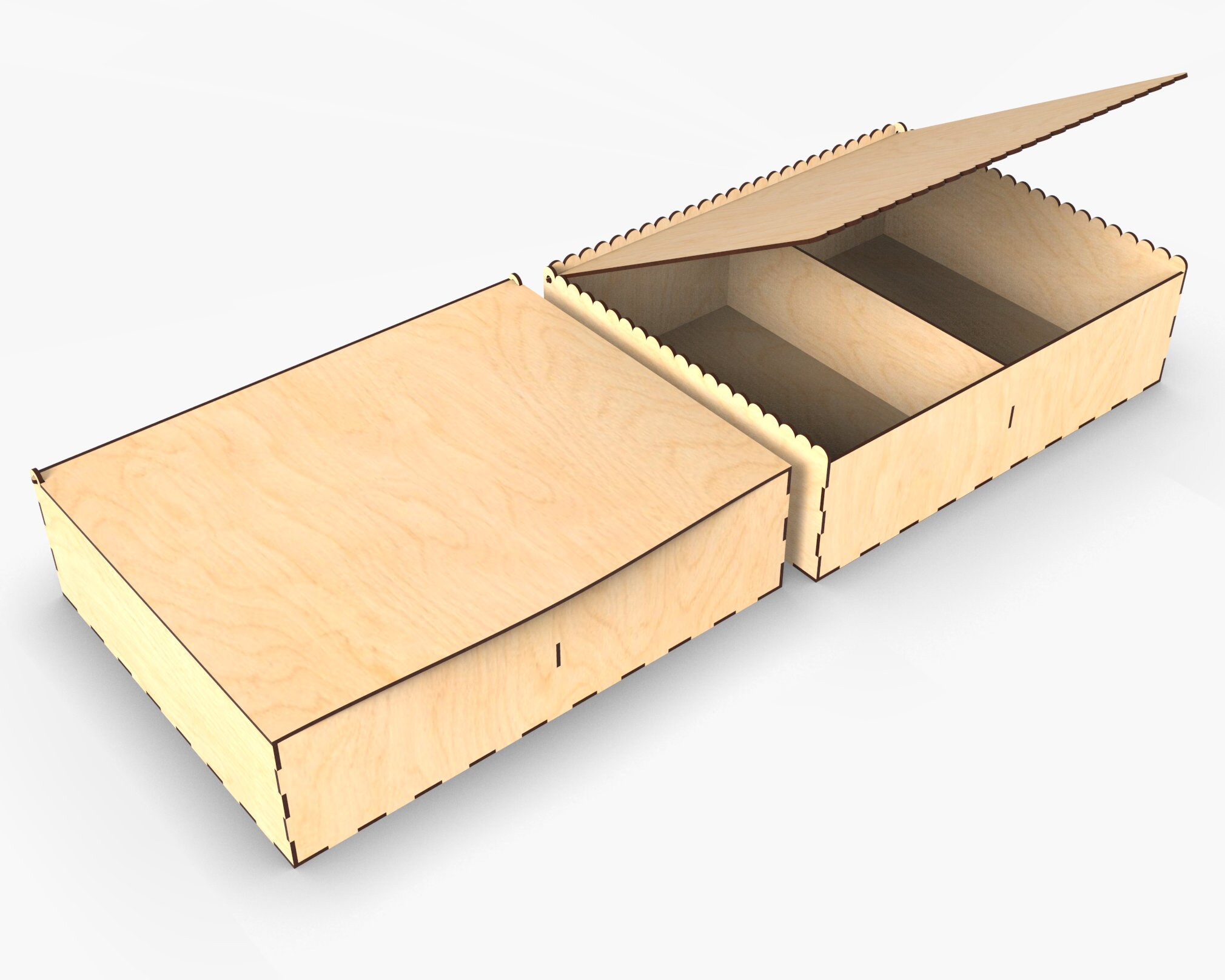 Laser Cut Box File. Vector Laser Cut Design Laser Cutting Etsy