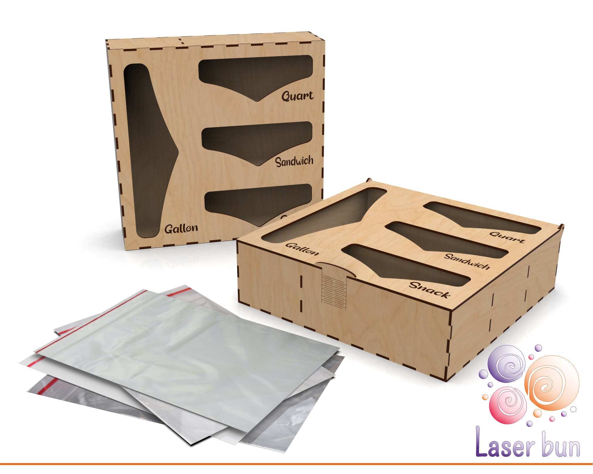 drawer organizer for sandwich bags