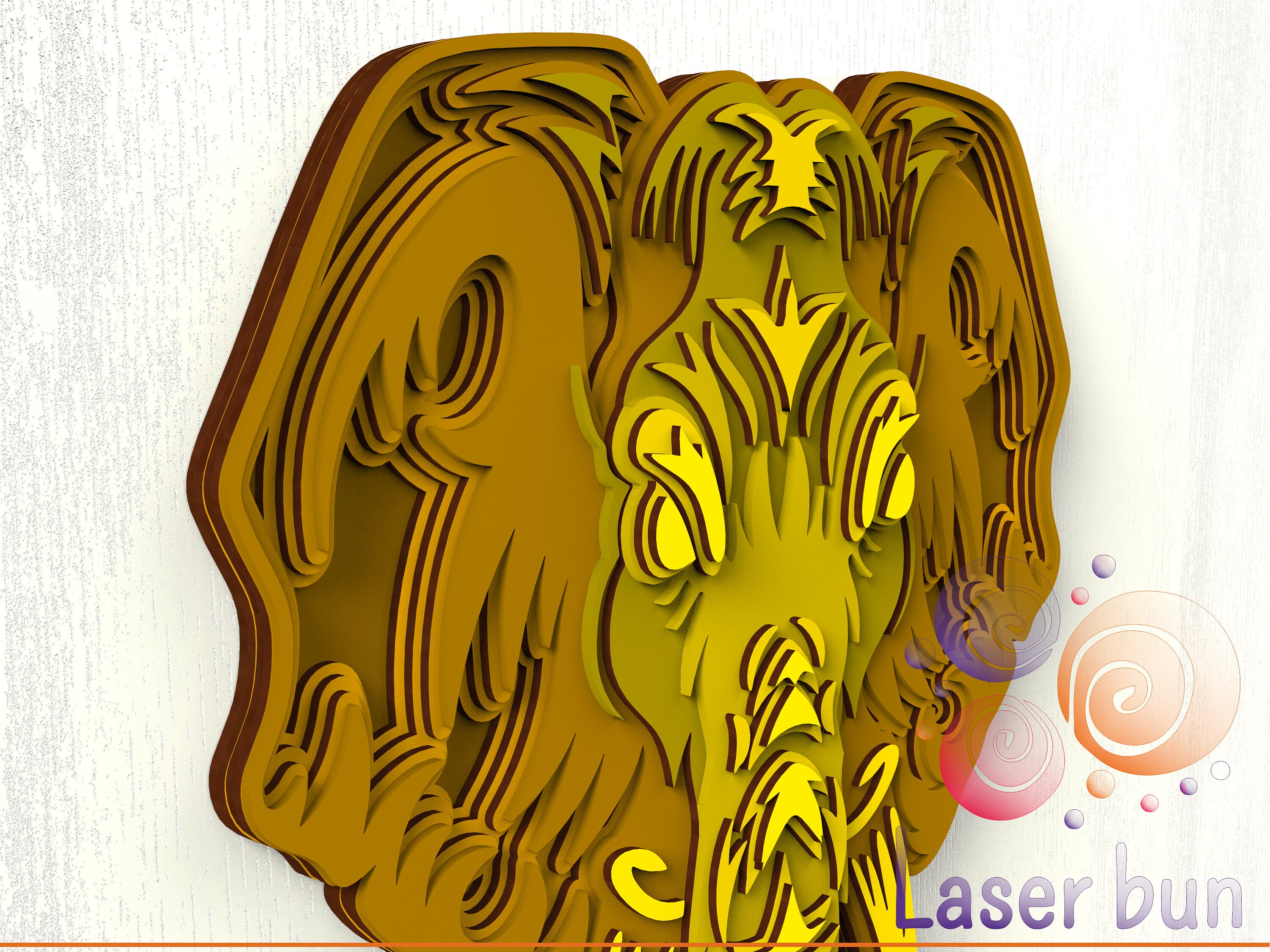 Laser Files Wall Decor Elephant Wood Wall Art Home Decor. Etsy