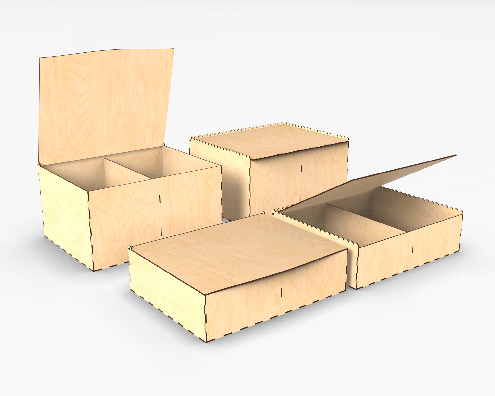 Laser Cut Box File. Vector Laser Cut Design Laser Cutting | Etsy