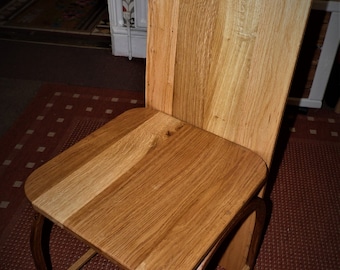 Solid Oak Dinning Chair, Occasional Chair, Oak Chair, Wooden chair