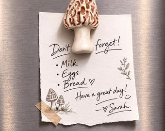 Morel Mushroom Fridge Magnets: Realistic Mushroom Decor