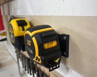 Tape Measure Mount Holder: PLA Tool Organizer, Workshop Storage