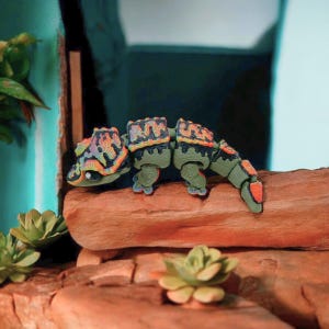 3D Printed Fidget Gecko / Articulated Gecko / Felxi Gecko Toy / Sensory Fidget Toy