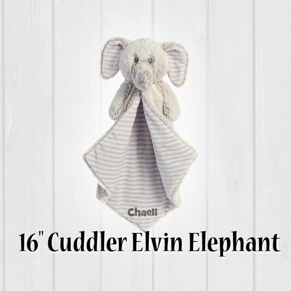 Luvster Elvin Elephant,custom blanket, animal baby blanket, its a girl gift, its a boy gift, luvster,baby elephant, personalized item