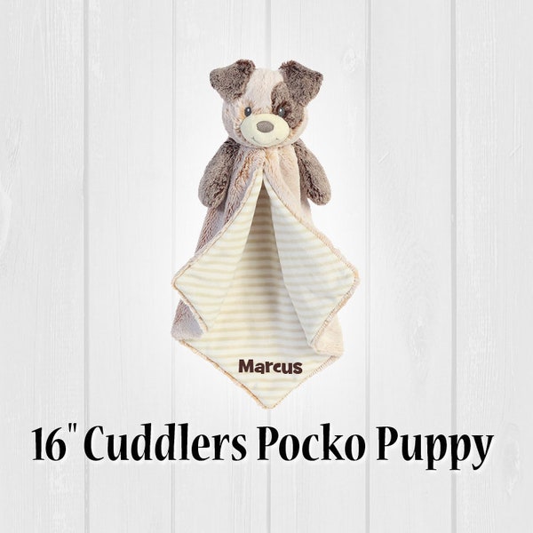 Luvster Pocko Puppy,custom blanket, animal baby blanket, its a girl gift, its a boy gift, luvster,puppy,baby blanket personalized item,
