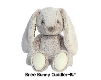 Bree Bunny Cuddler Gift Easter bunny, plushies, personalized bunny,child gift, baby girl gift, baby boy gift, custom toddler gift,