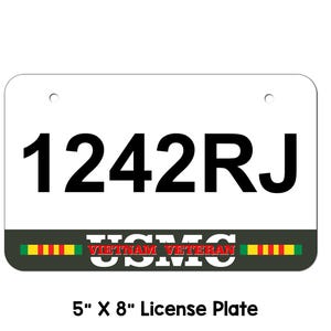 Marine Vietnam Vet ATV/UTV License Plate, Metal ATV Plate, utv license plate, custom atv plate, Vietnam Veteran