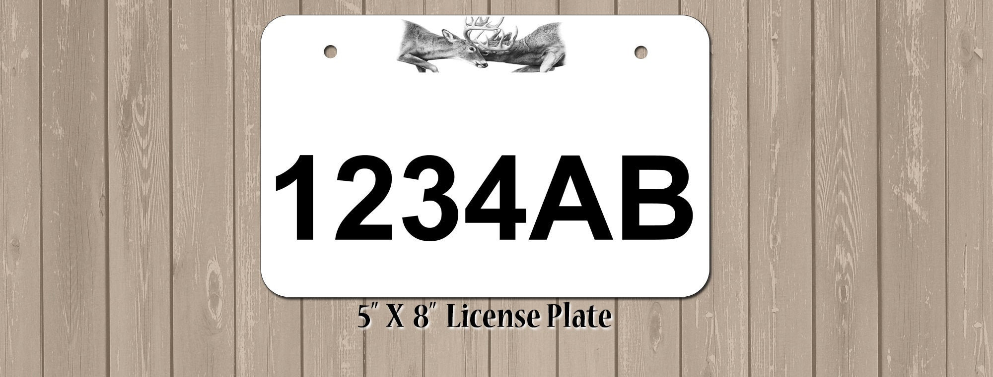 Custom ATV/UTVBucks Fighting License Plate personalized atv Etsy