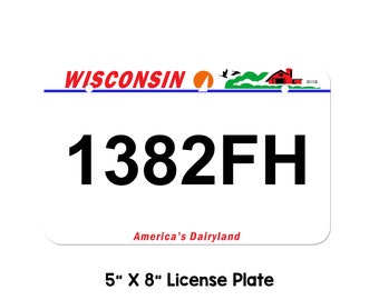 Wisconsin atv plate, Atv license plate, personalized Atv plate, Metal ATV Plate, utv license plate, custom atv plate