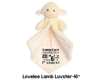Manta Lovelee Lamb Luvster, adorable y suave manta para bebé, regalo para niña, regalo para niña, regalo para niño, manta para bebé cordero, recién nacido