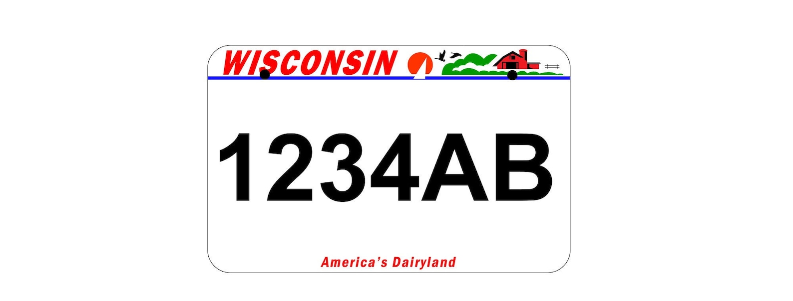Wisconsin atv plate Atv license plate personalized Atv Etsy