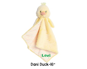 Manta Dani Duck Luvster Adorable manta suave para bebé con forma de animal, regalo para niña, regalo para niña, regalo para niño Manta de pato para bebé recién nacido