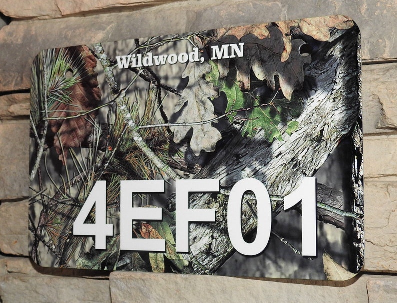 Minnesota Atv License Plate Custom ATV/UTV Mossy Oak License Etsy