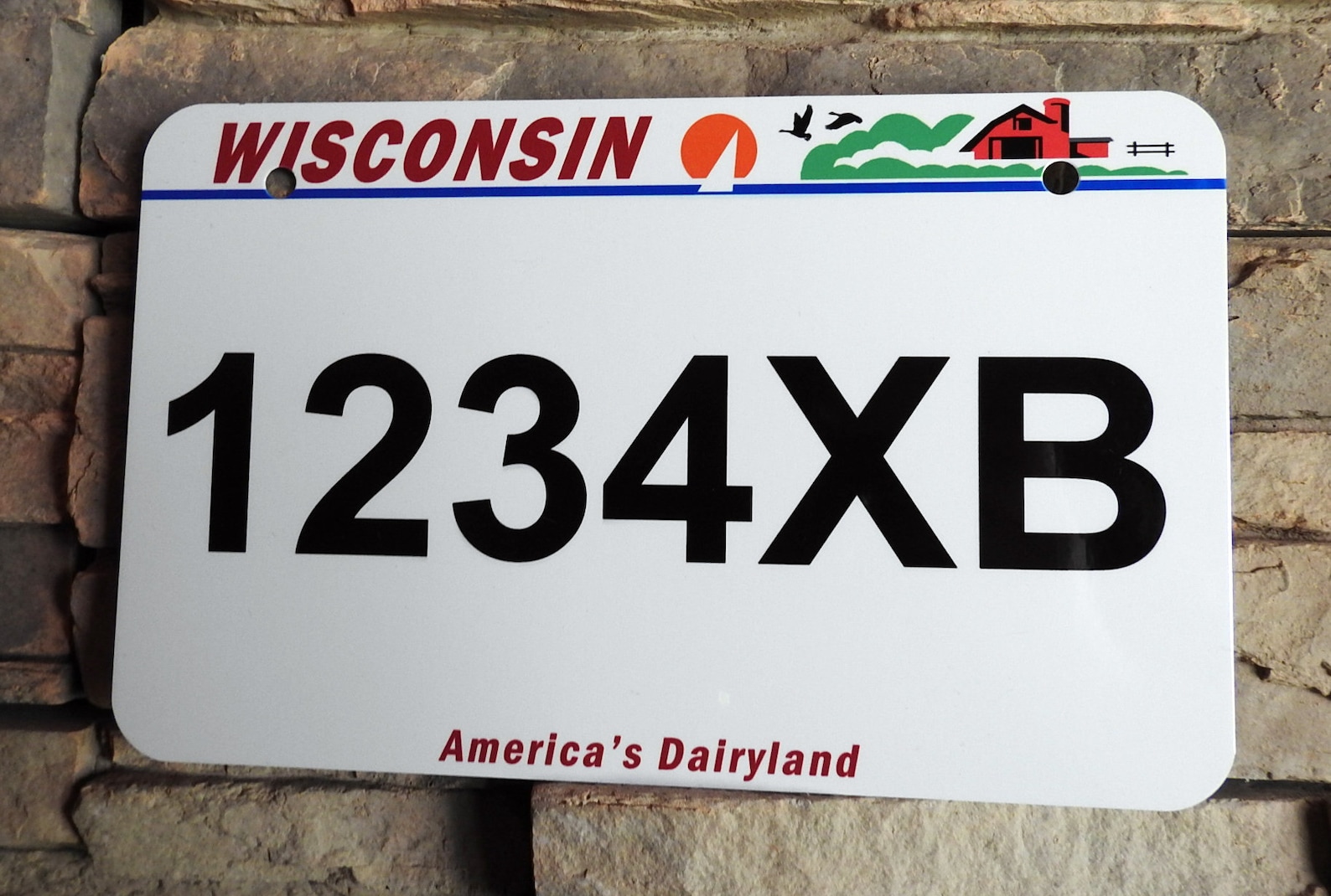 Wisconsin Atv Plate Atv License Plate Personalized Atv Etsy