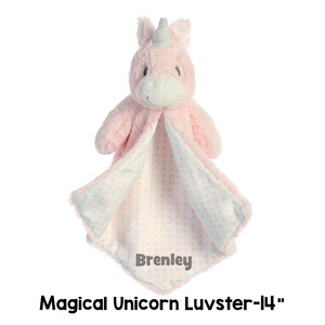 Magical Unicorn Luvster Blanket, animal baby blanket, baby boy gift, baby girl gift, its a girl gift, its a boy gift, luvster, Unicorn